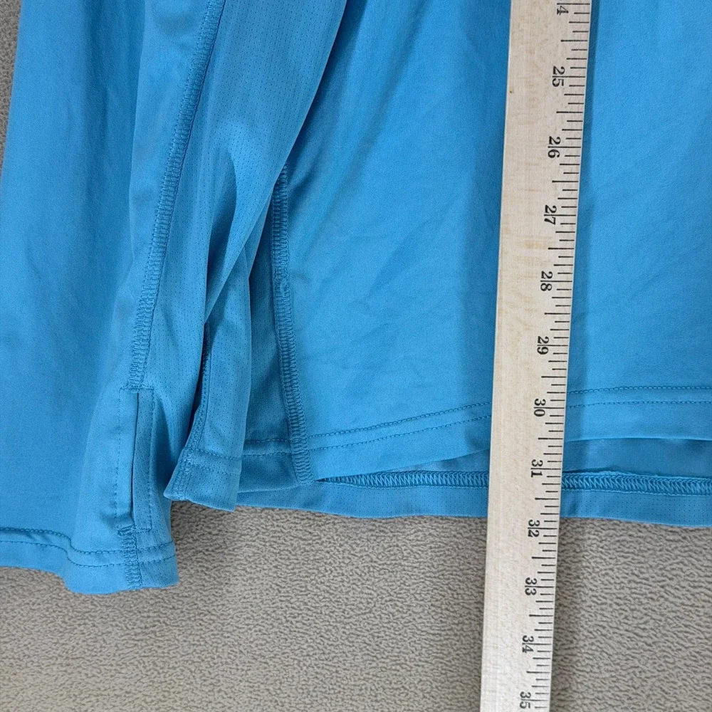 Adidas Running Quarter Zip Long Sleeve Shirt Men's 2XL Blue Primegreen Aeroready